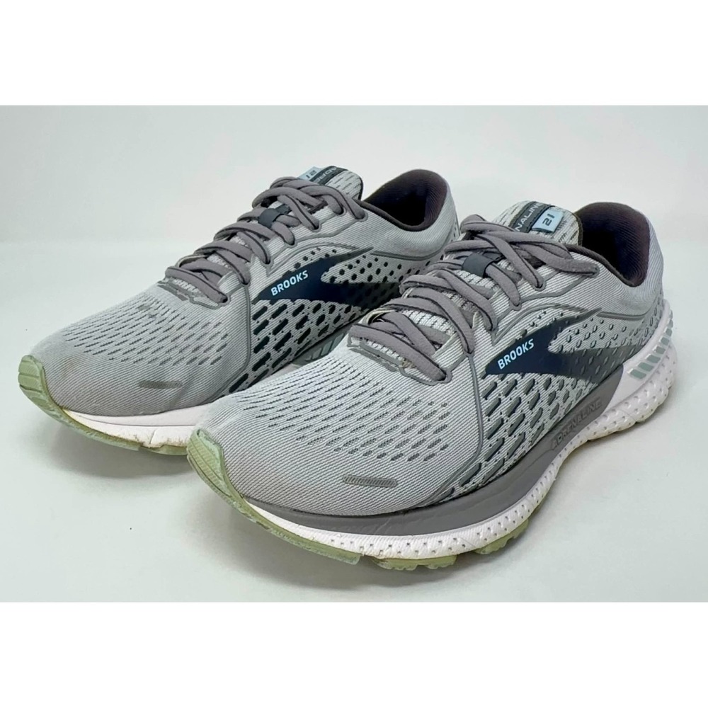 Brooks Adrenaline 21 Running Shoes Women's Size 9 Gray Comfort Classic‎ Cushion